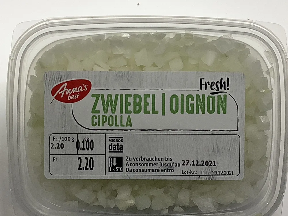 Oignon émincé