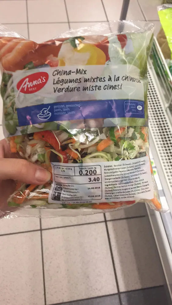 Légumes mixtes à la chinoise
