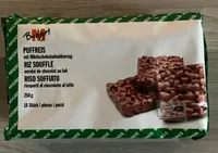 Riz soufflé enrobé de chocolat au lait