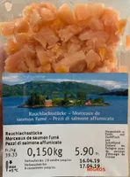 Rauchlachsstücke