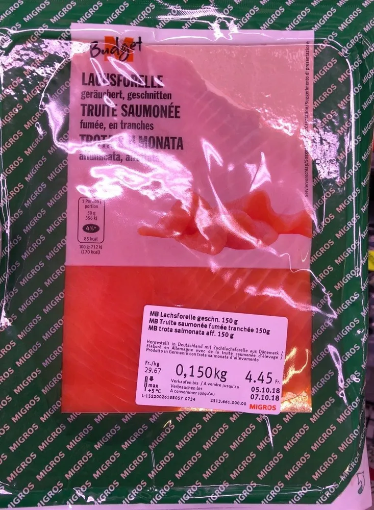 Lachsforelle, Geräuchert