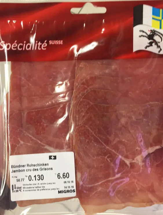 Jambon cru des Grisons