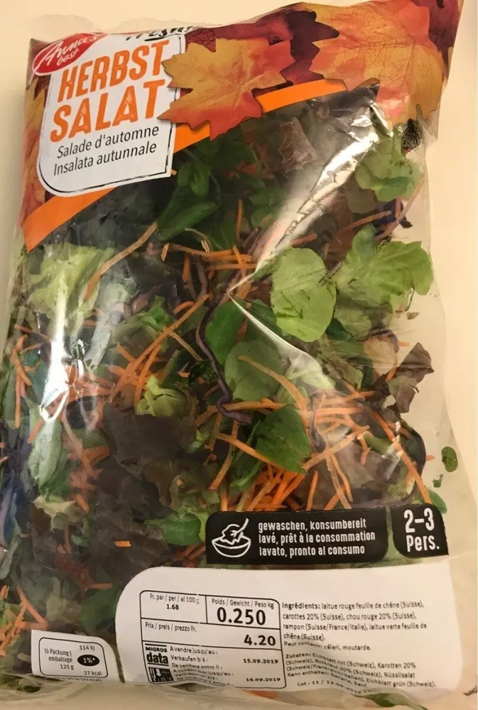 Salade d'automne
