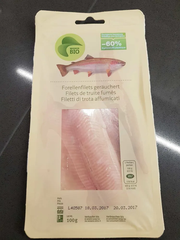 Filets de truite fumés