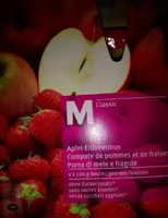Compote de pommes et de fraises