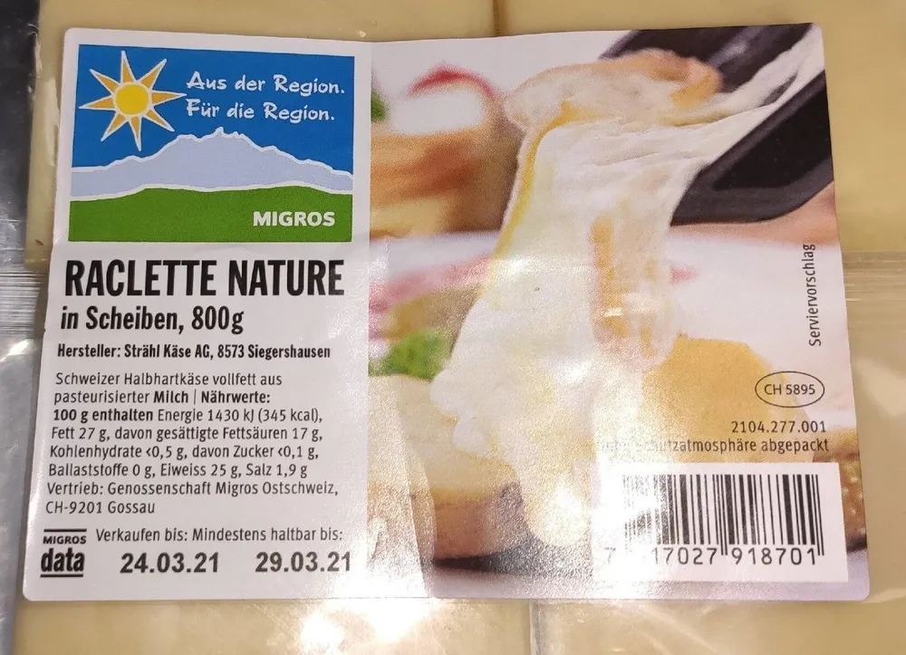 Raclette Nature