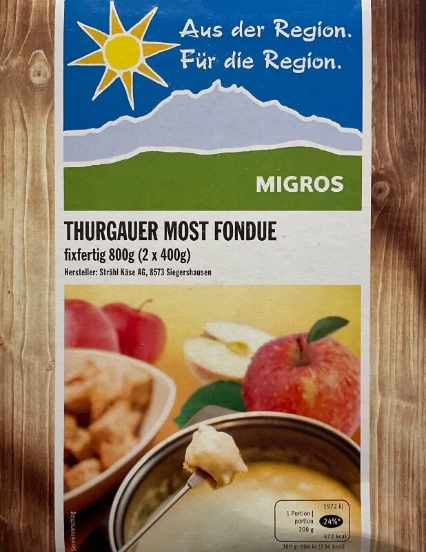 Original Thurgauer Most Fondue (2x 400 g)