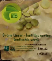 Lentilles vertes