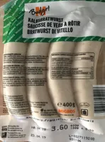 Saucisse de veau