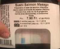 Sushi salmon massago