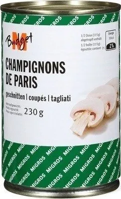 Champignons de Paris coupés