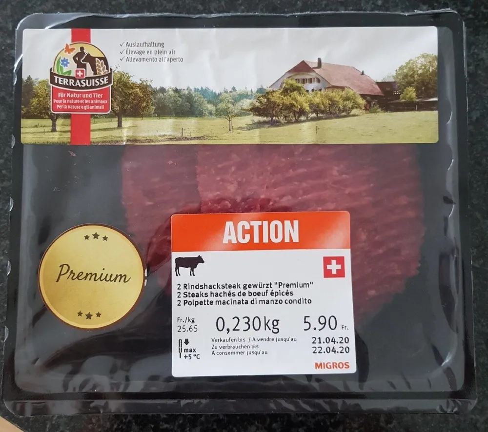 Steaks hachés de boeuf épicés