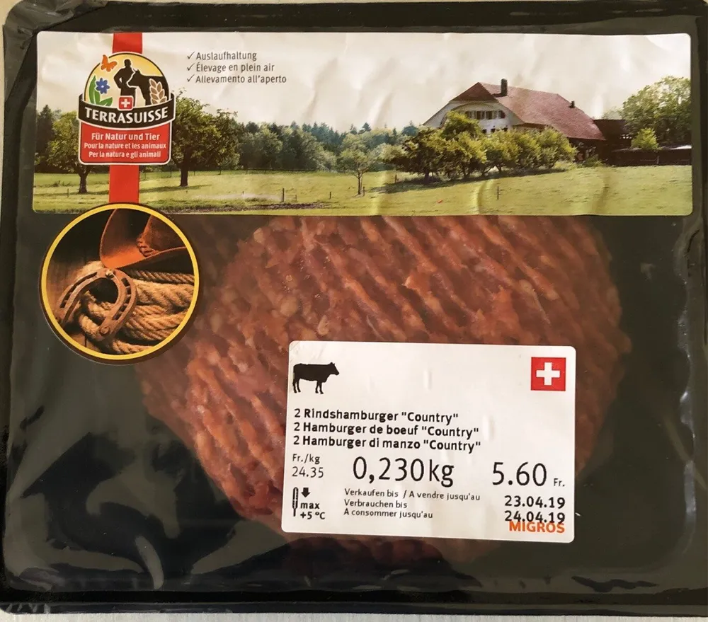 Hamburger de boeuf "country"