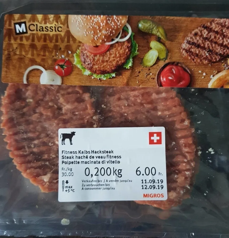Steak haché de veau fitness