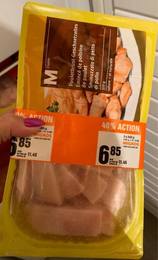 Emincé de poulet