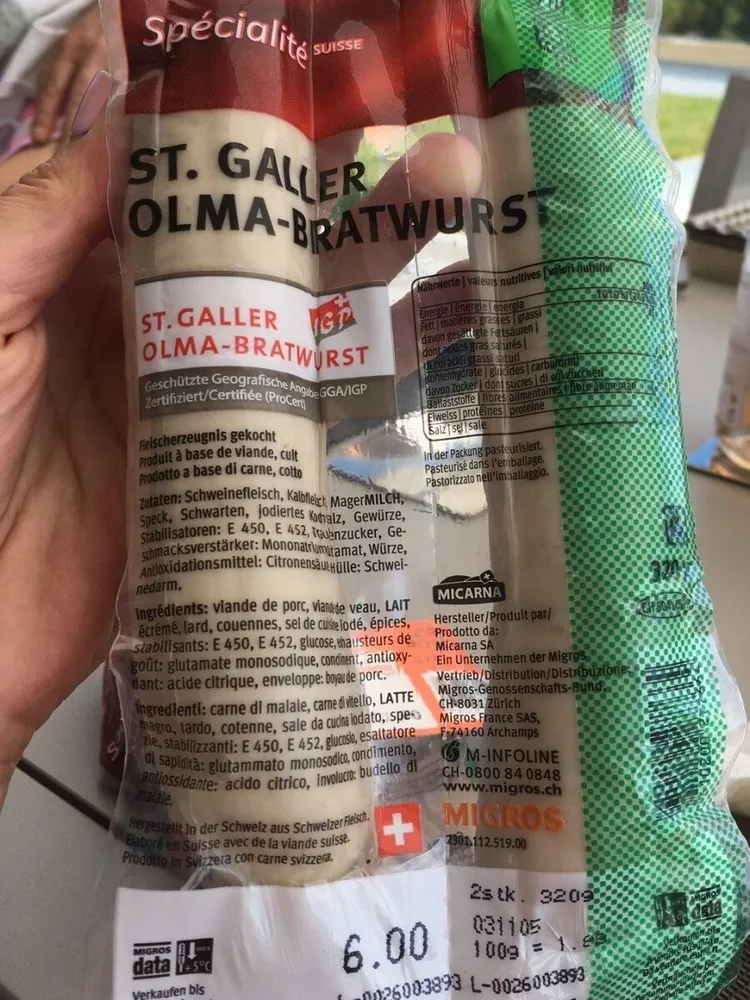 St.Galler Olma Bratwurst
