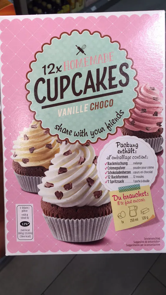 Homemade Cupcakes Vanille Choco