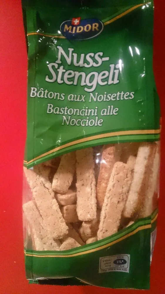 Bâtons aux noisettes