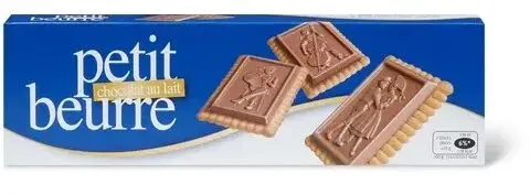 Petit beurre au chocolat au lait