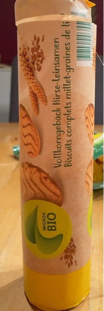 Biscuits complets millet-graines de lin
