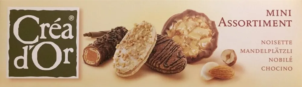 Mini Assortiment Crea D'or, Noisette, Mandelplätzl. ..