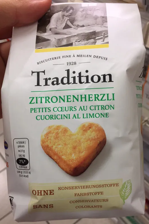 Petits cœurs au citron