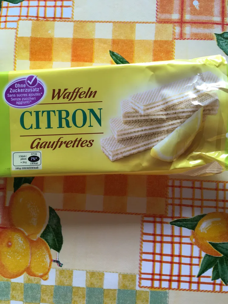 Gaufrettes citron