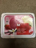 Glace vanille fraise