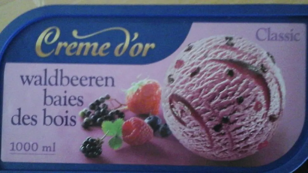 creme glacée aux baies