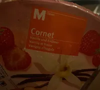 Cornet Vanille et fraise