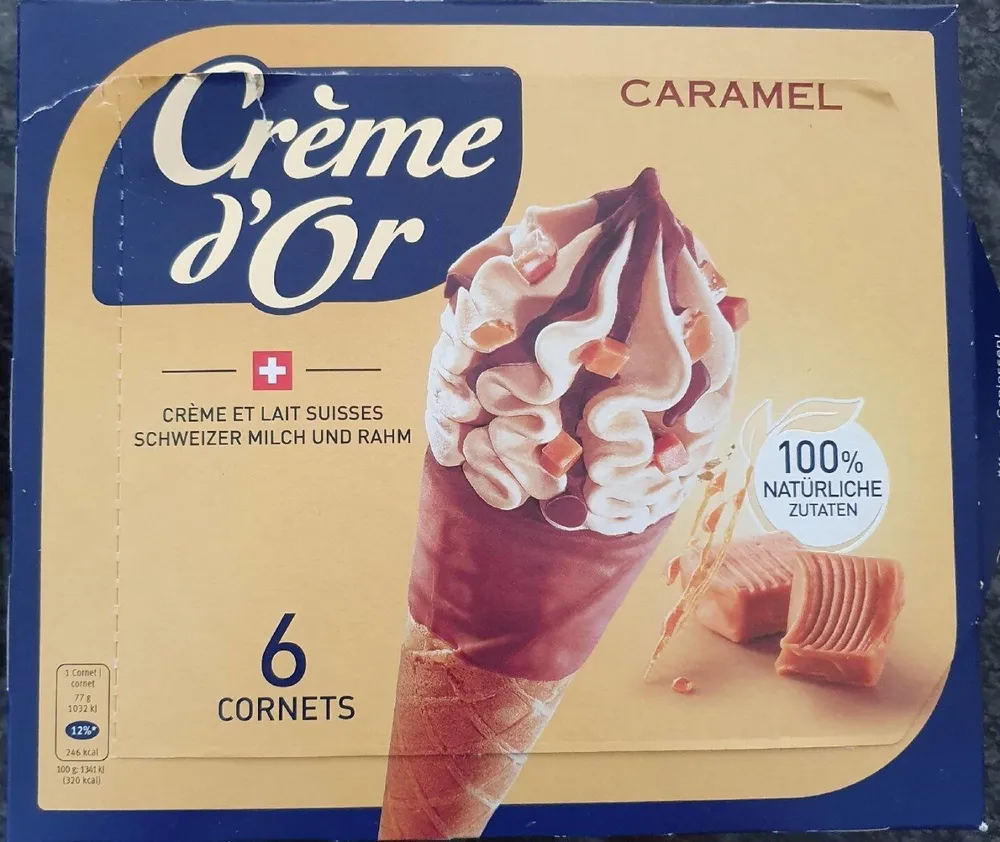 Cornets caramel
