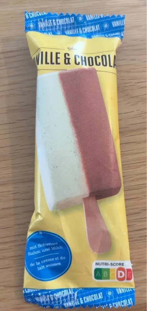 Gelato vanille et chocolat