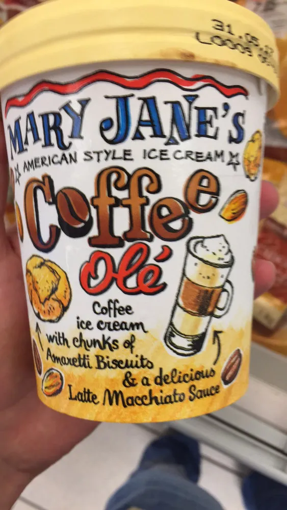 Mary-Jane's American style ice cream Coffee olé