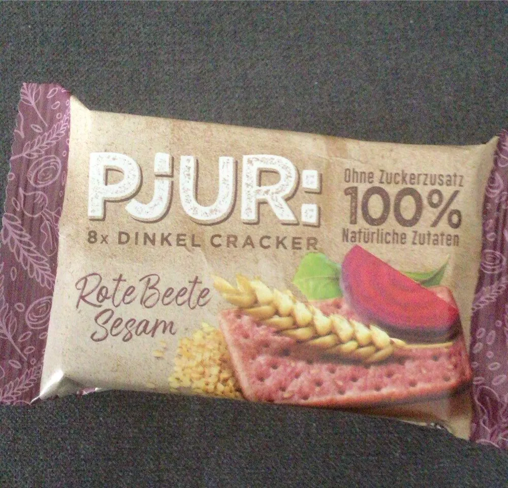 Rote Beete Dinkel Cracker