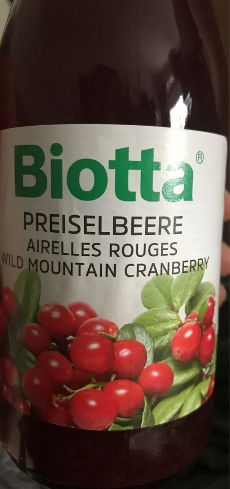 Jus d'airelles rouges