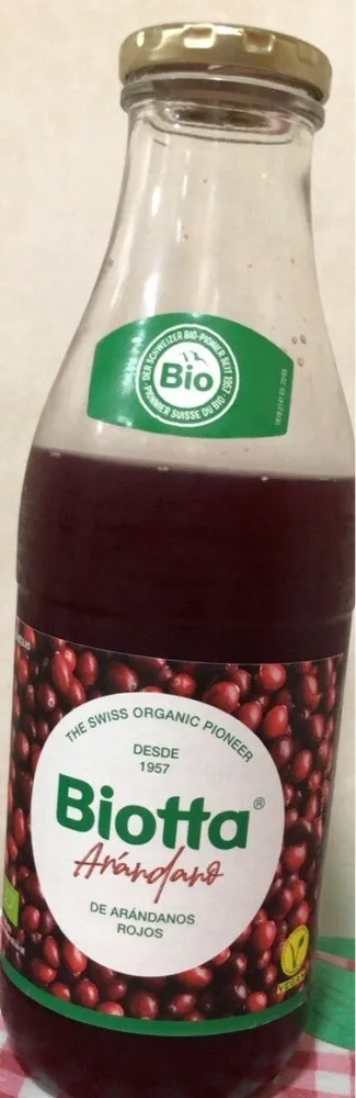 Zumo de arándanos rojos