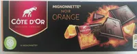 Côte D'or Mignonnettes Noir Orange 12X180G 18PCS