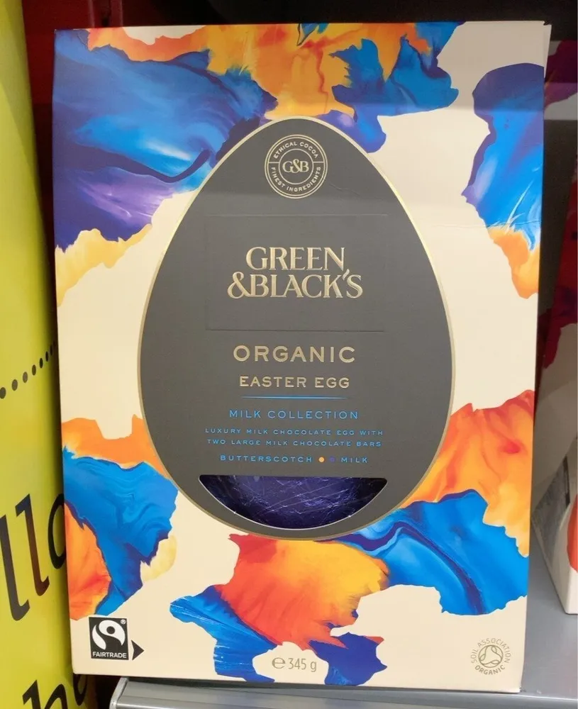 Green & Blacks easter egg