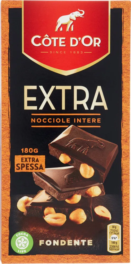 Extra nocciole intere fondente