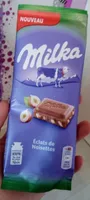 Chocolat Milka au éclats de noisettes