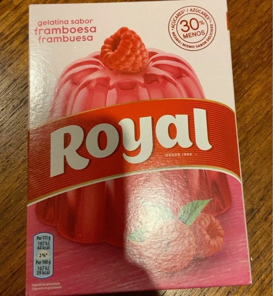 Gelatina sabor framboesa