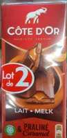 Chocolat praliné et caramel