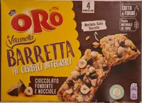 Barretta ai cereali integrali - cioccolato fondente e nocciole