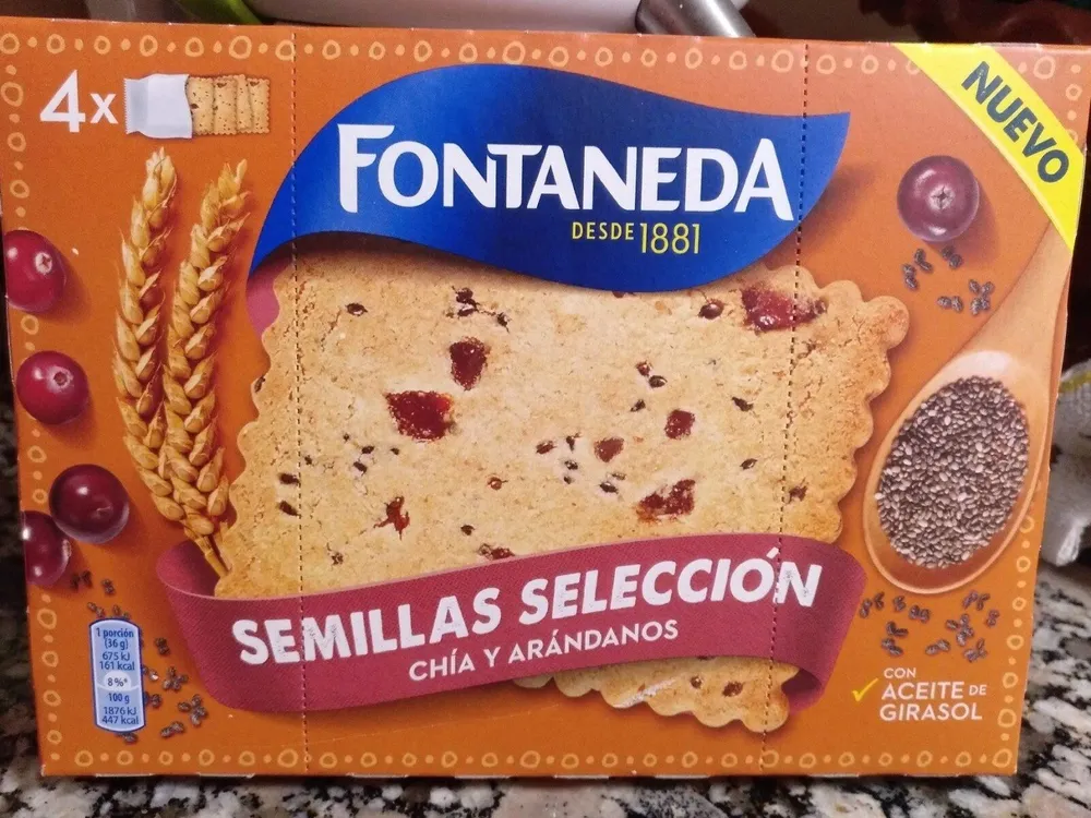 Semillas selección chía y arándanos