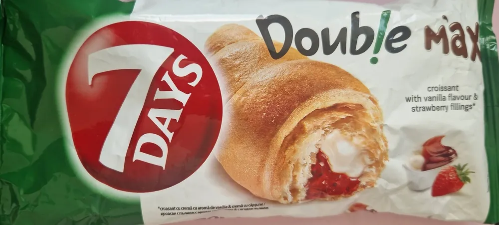 7Days Croissant With Vanilla Flavour & Strawberry Fillings