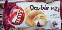 Double Max croissant with vanilla flavour & sour cherry filling