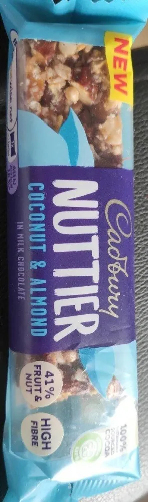 Cadbury nuttier coconut and almond