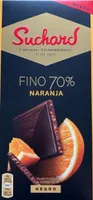 Chocolate negro 70% fino con naranja