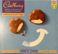 White chocolate truffle flowers