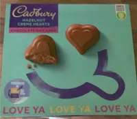 Hazelnut creme hearts